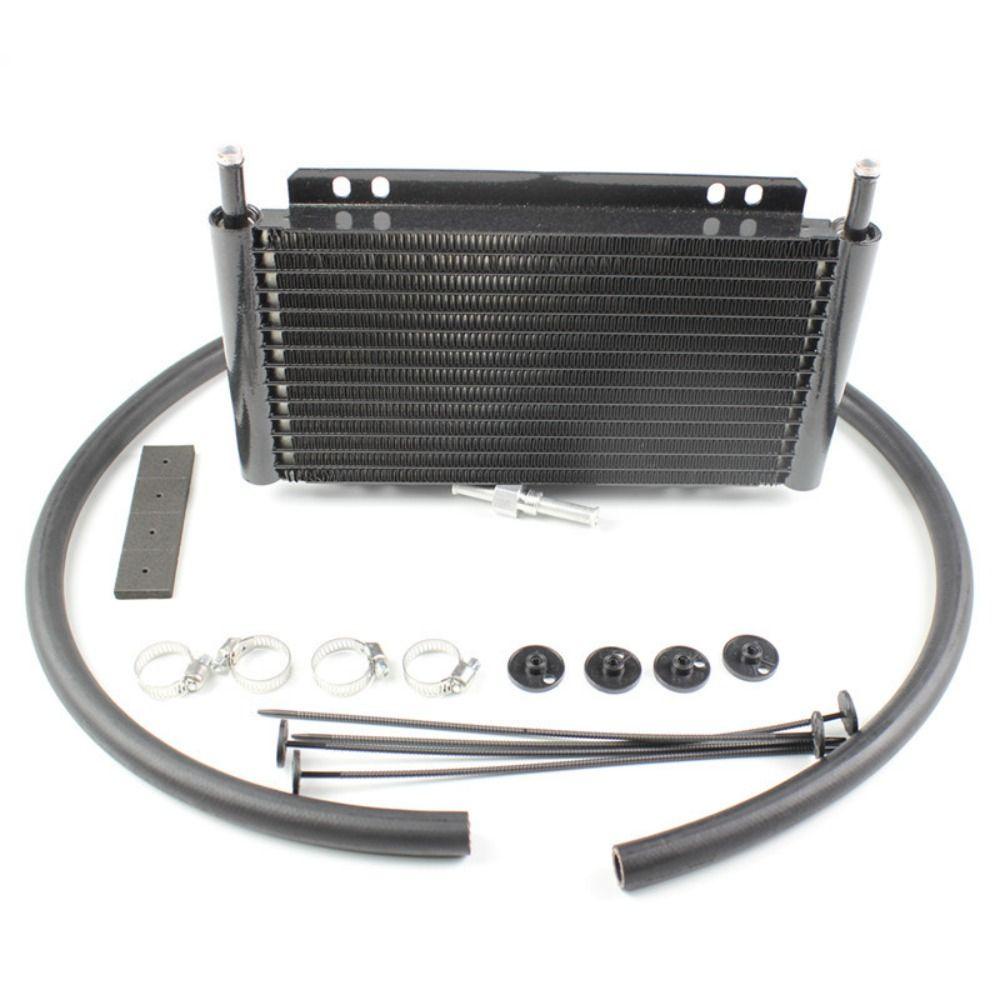 Quinton Transmission Oil Cooler Universal Pengganti Otomatis Manual Aluminium Teletransmission Convertor Rapid Cool Plate