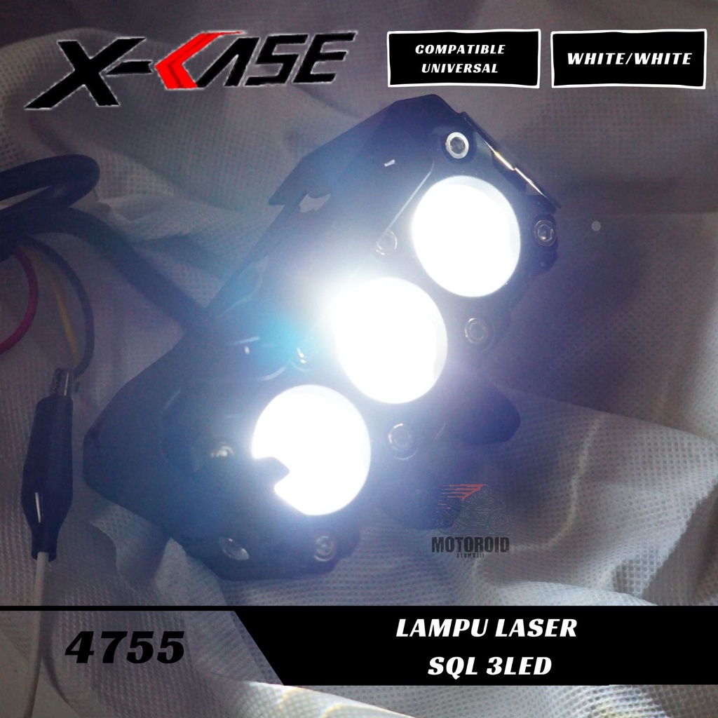 Lampu Tembak Laser Foglamp SQL 3 Mata SQl 3 Mata Q5 Superbright Hi Low Waterproff mobil motor UNIVERSAL