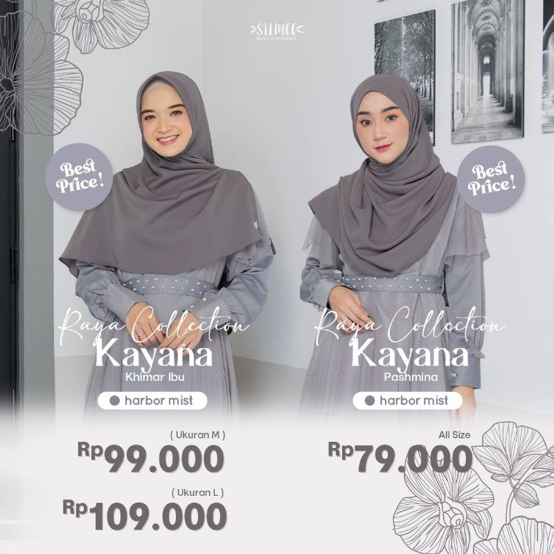 SARIMBIT KAIVAN & KAYANA KHIMAR PASMINAH SQUARE BY.SILMEE