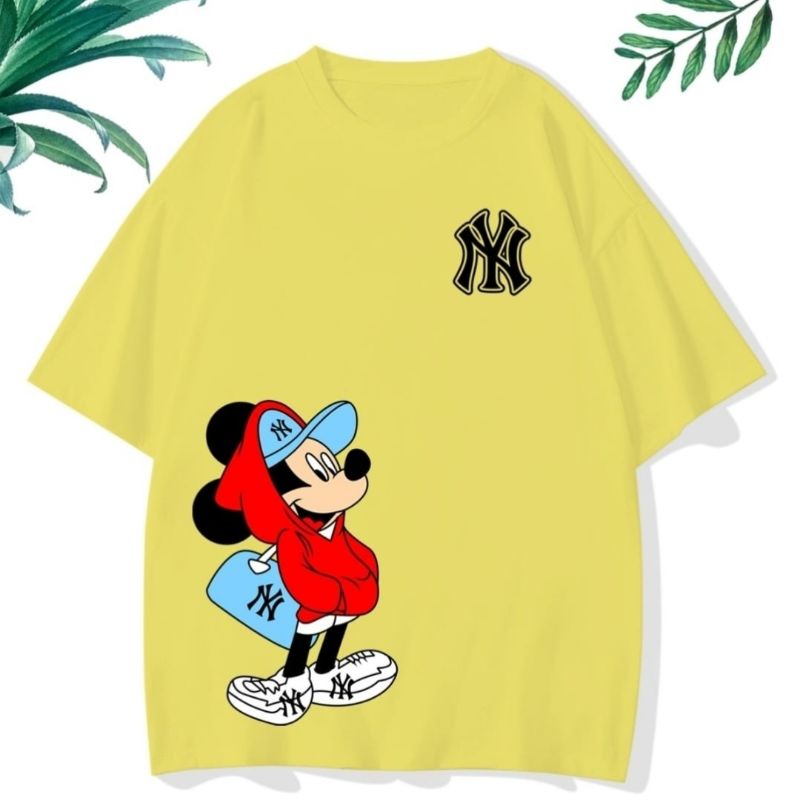 KAOSLAGI Kaos Karakter Wanita Kaos NY Mickey Mouse Kaos NY Mickey Wanita Kaos Lucu Wanita Kaos NY Mi