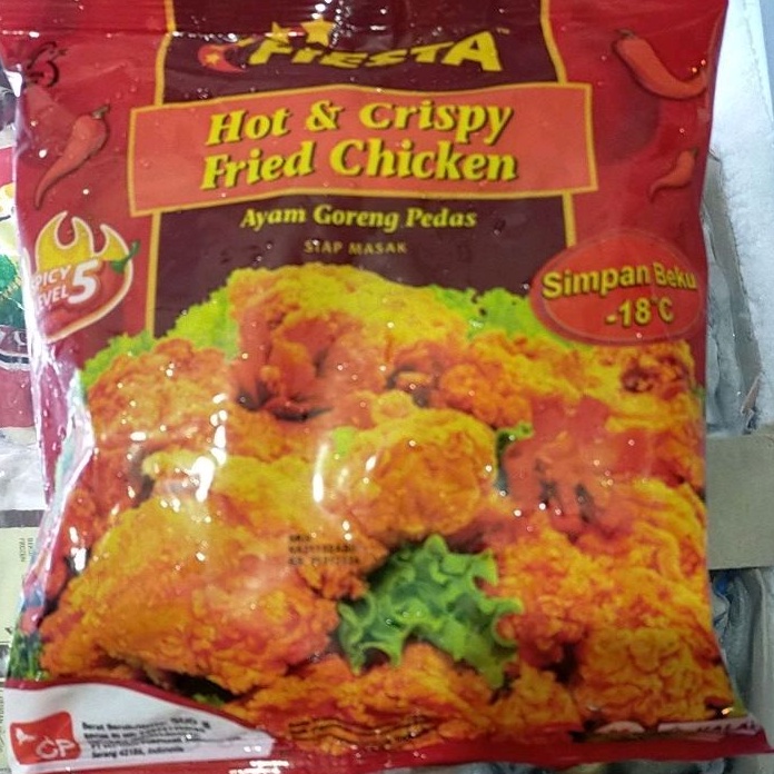 

Fiesta Hot & Crispy Fried Chicken 400gr / Ayam Goreng Pedas