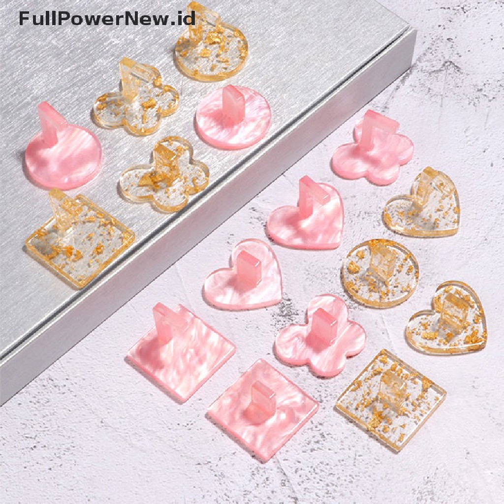 Power 1PC Dudukan Kuku Latihan Latihan Display Stand Desain Butterfly Heart Nails Too ID