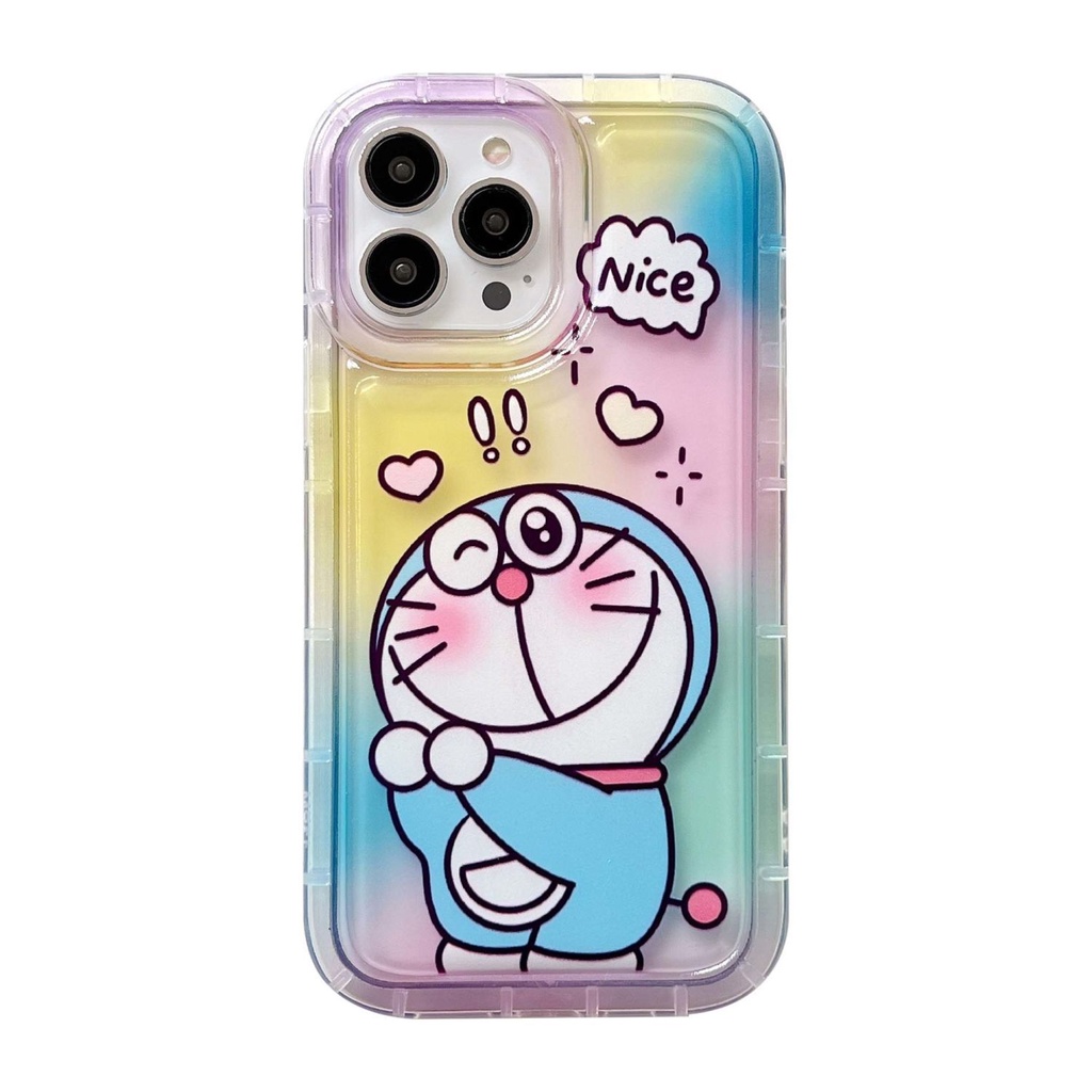 IPHONE Casing Ponsel Lembut Kucing Lucu Kompatibel Untuk Iphone14 13 11 12 Pro XS Max X XR 78 Plus Casing Transparan TPU Silikon Shockproof Cover