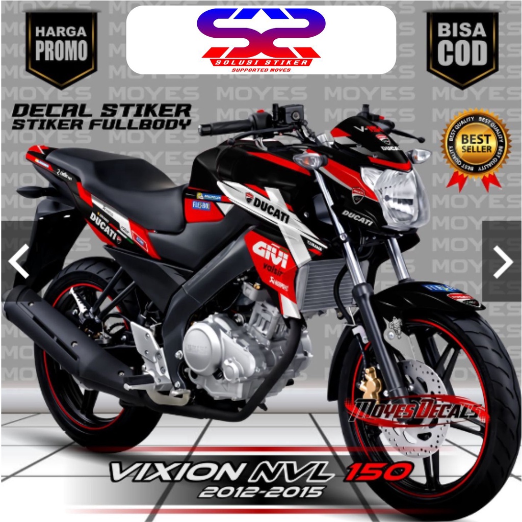 DECAL VARIASI VIXION NVL 150 FULL BODY STIKER VIXION 2012/2015