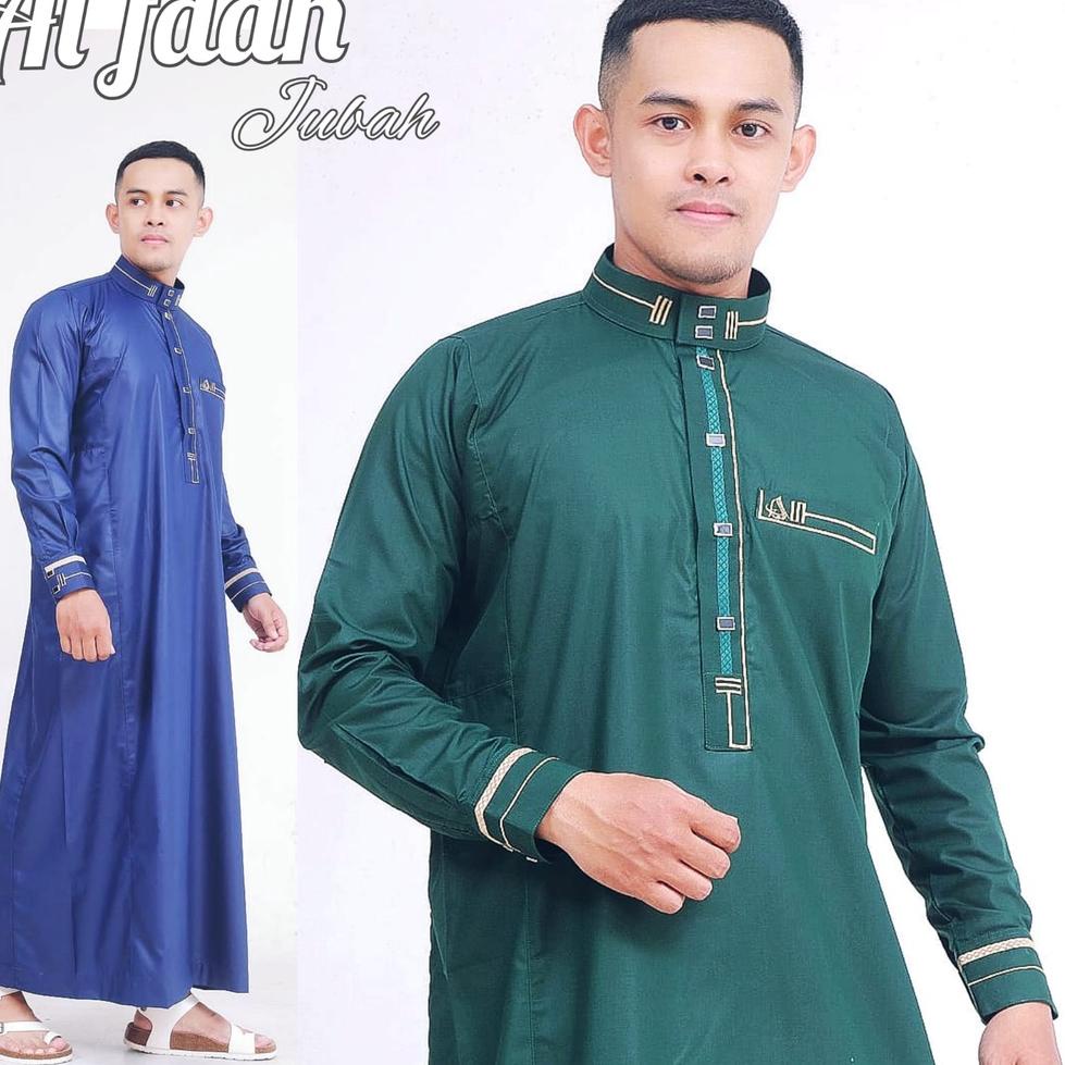 BOOMING Jubah Pria Gamis Pria Jubbah Bordir mewah elegan