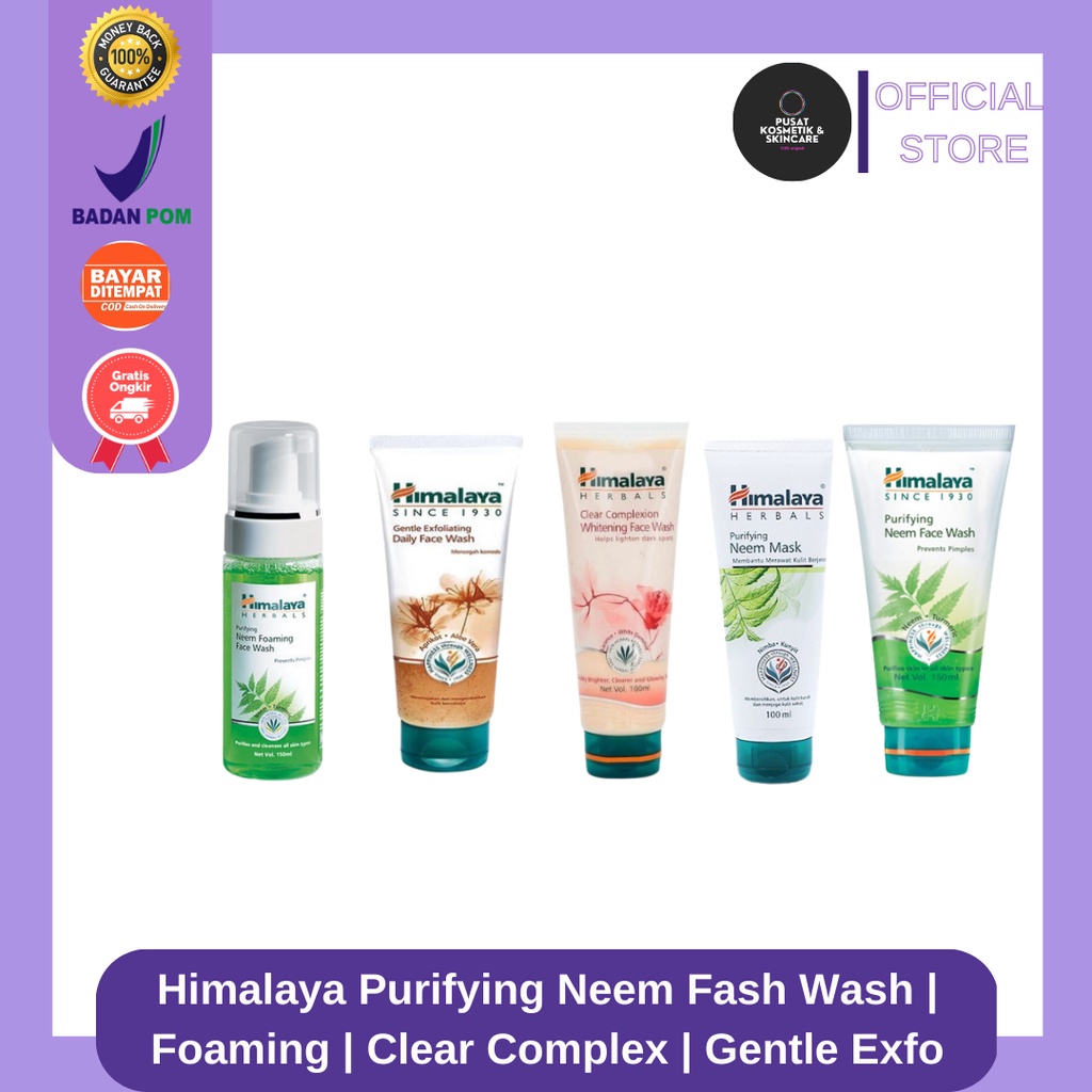 Himalaya Purifying Neem Fash Wash | Foaming | Clear Complex | Gentle Exfo