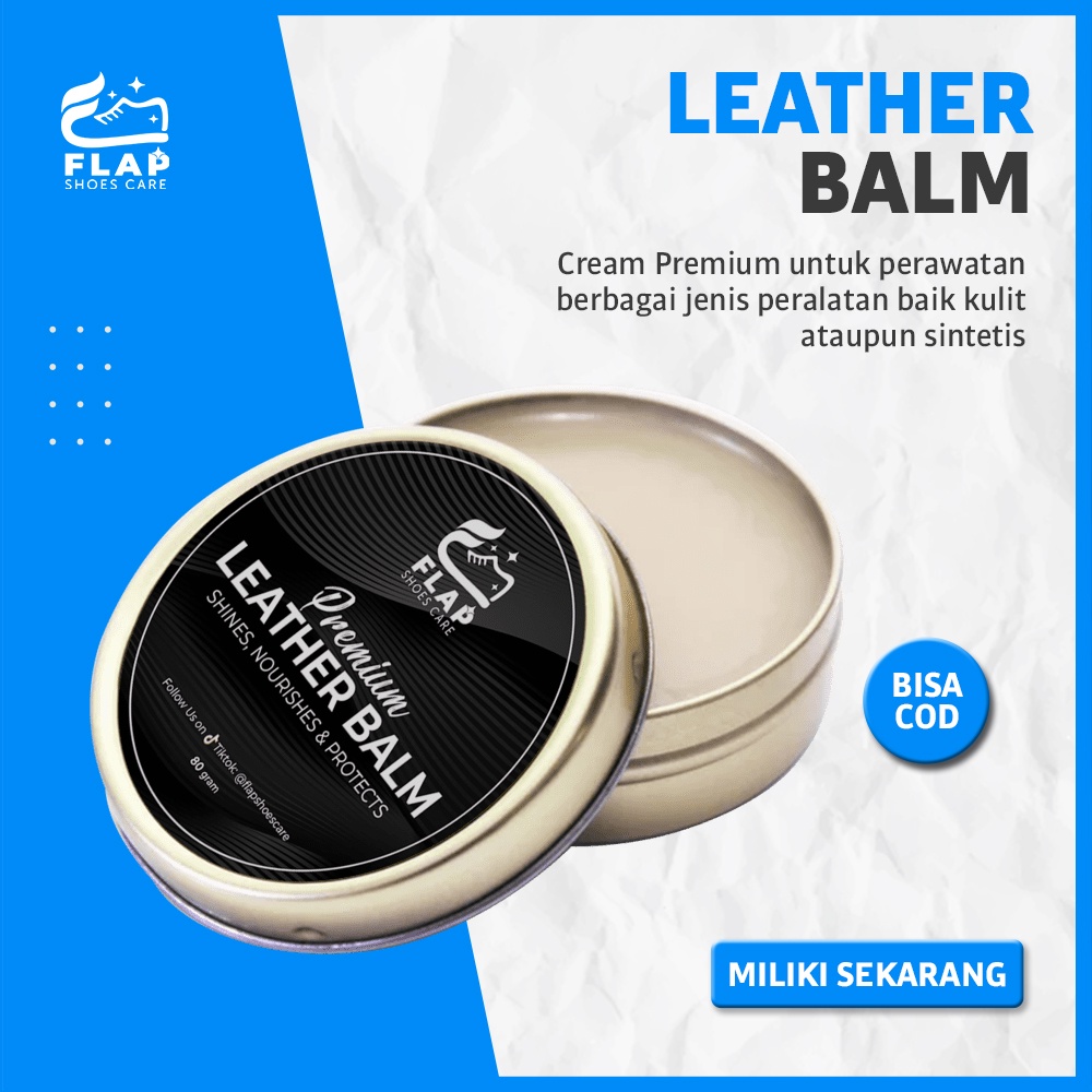 Flap Shoes Care Leather Balm Semir Sepatu Putih dan Hitam