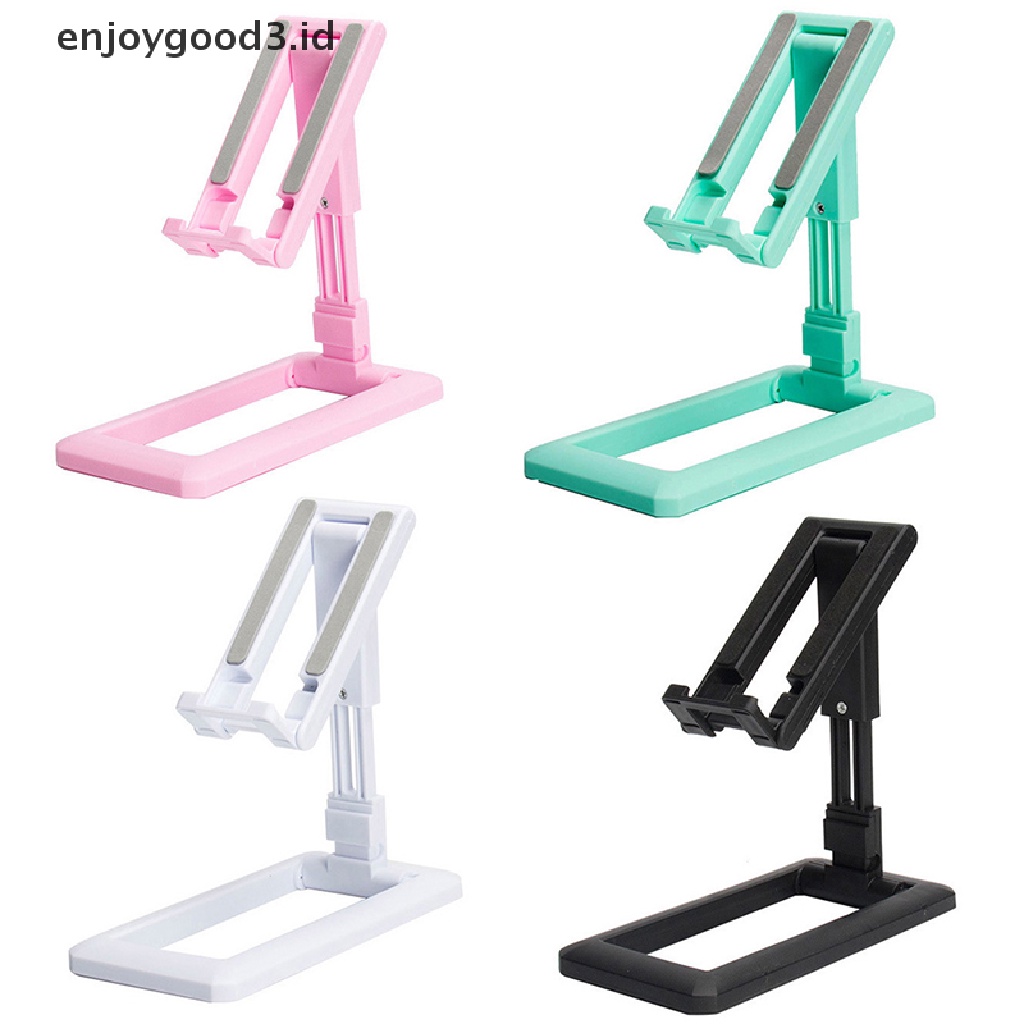 【 Rready Stock 】 Portable Tablet Mobile Phone Desktop Holder Adjustable Desk Smartphone Stand （ ID ）