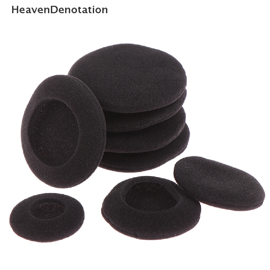 [HeavenDenotation] 10Pcs Thick Foam Earpads Cushions Ear Pads 3.5 / 4.5 / 5.5 / 6cm for Round Headphone HDV