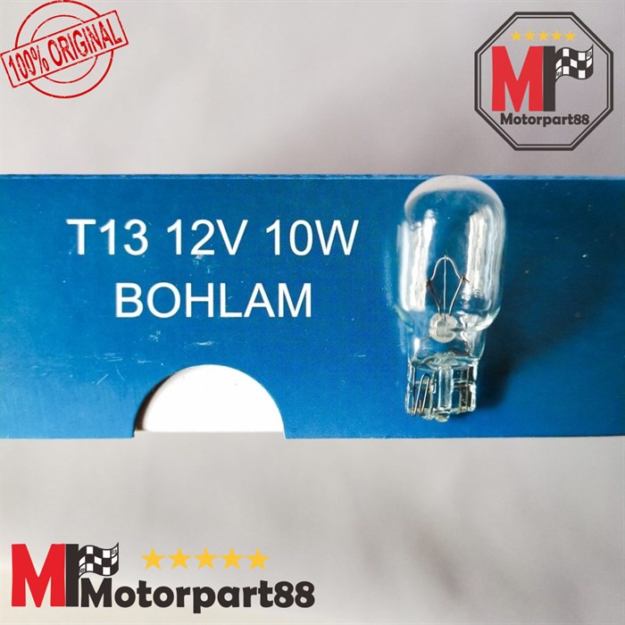 100PCS BOHLAM SEIN TANCAP COLOK T13 12V 10WATT BENING ORANGE BIRU MERAH KNZ HARGA UNTUK 100PCS