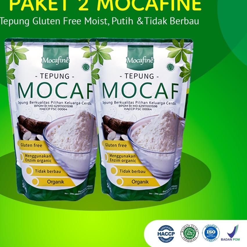 

♖ [Paket Hemat] Mocafine Tepung Mocaf - Gluten Free - Organik - 2 pcs - 500 gr ➽
