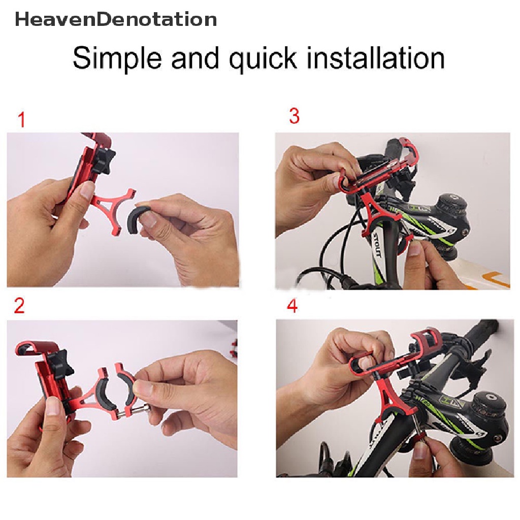 [HeavenDenotation] Holder Handphone Sepeda Anti-Slip Mount Handphone Rotatable Support HDV