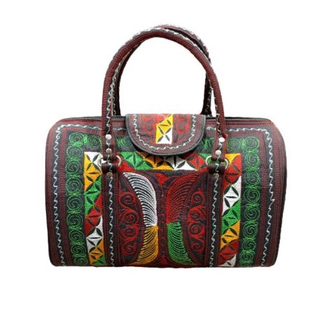 Tas Koper kecil bordiran motif khas Aceh / Travel bag khas Aceh