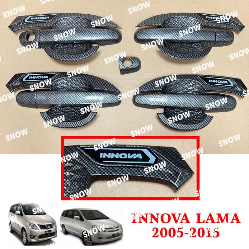 Paket Outer Handle Tank Cover Innova Old 2004 2005 2010 2015 Carbon