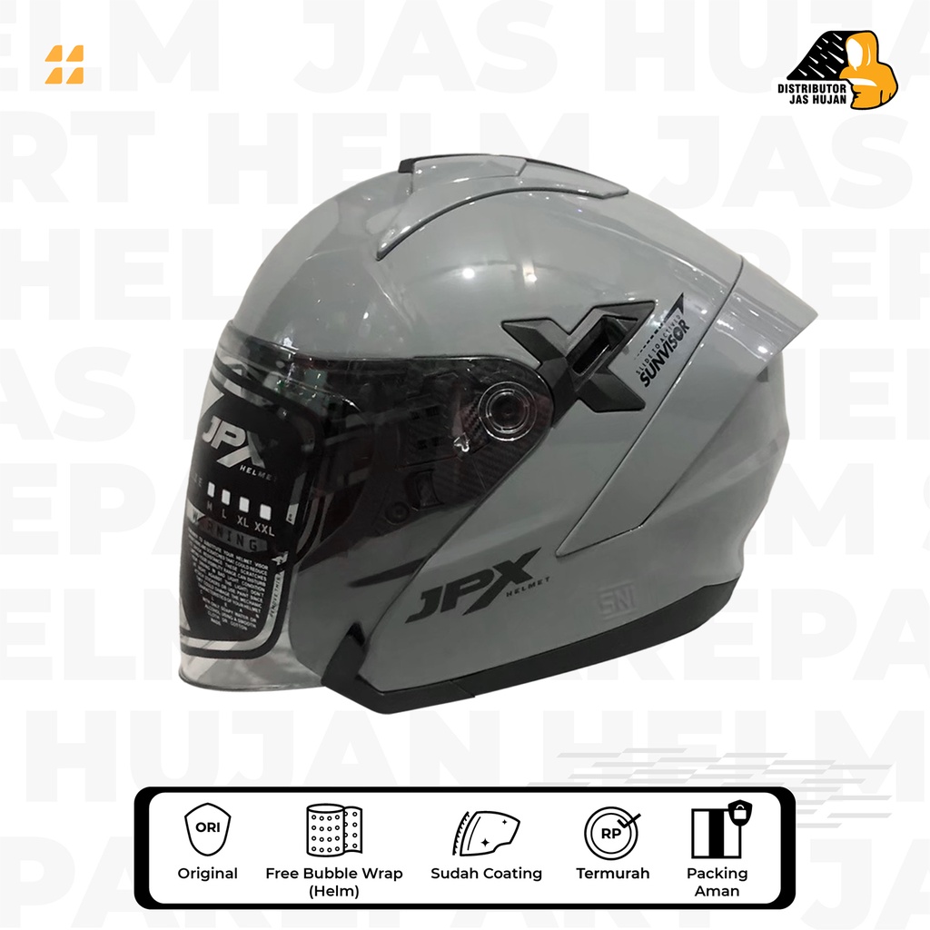 Helm JPX Nova X Solid Grey Glossy