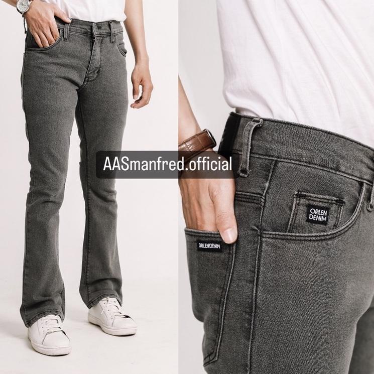 Terlaris Orlen Denim Celana Panjang Jeans Cutbray Pria
