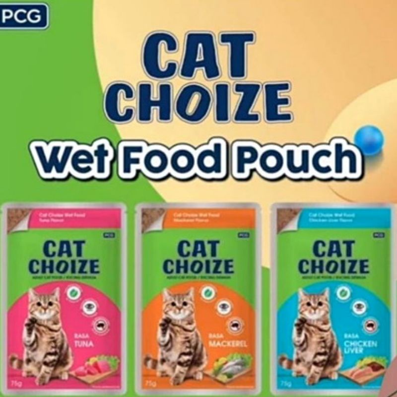 Cat Choize Pouch 75gr Wet food makanan Kucing Basah 12Sachet