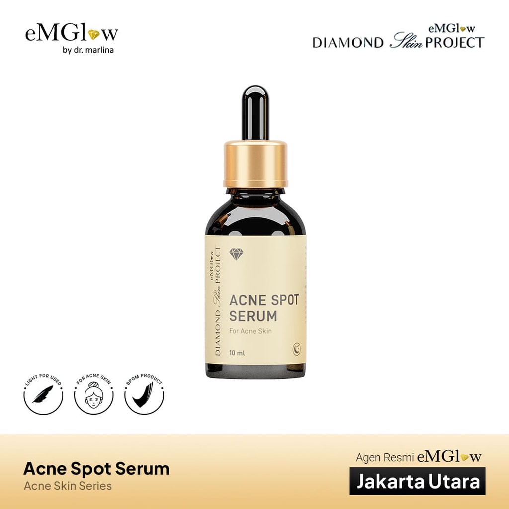 ACNE SPOT SERUM (ACNE SKINCARE SERIES EMGLOW DIAMOND SKIN PROJECT) eMglow by dr. Marlina