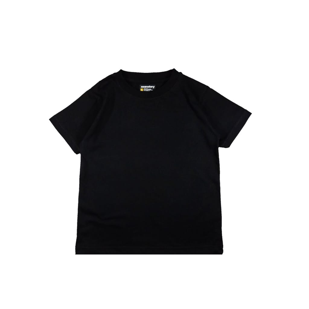 Kaos Polos Anak Unisex Lengan Pendek Bahan Combed 30s Usia  1-10 Tahun