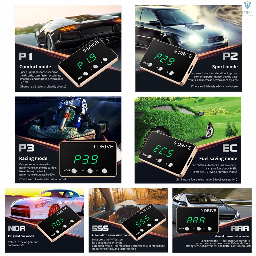 Indoholich 9 DRIVE 821 THROTTLE CONTROLLER PIGGYBACK TOYOTA 821 ECU INNOVA OLD FORTUNER OLD HIACE HILUX XPANDER PAJERO BRIO CRV MOBILIO JAZZ