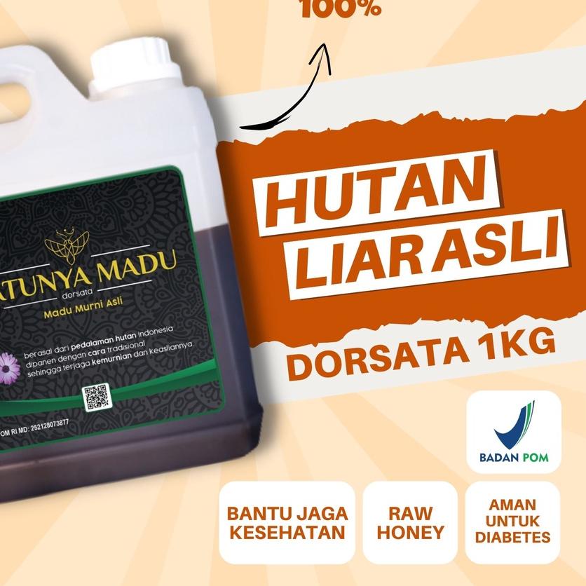 

✤ Asli 100% Tanpa Campuran Murni Original Hutan Liar Dorsata Natural Pure Honey ❁