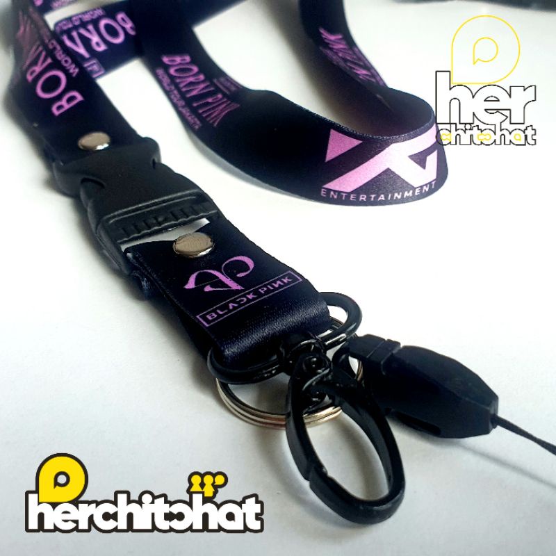 

Lanyard Bp - Born Pink Tour Jakarta Black Edition - Tali Id Card Unofficial Kpop