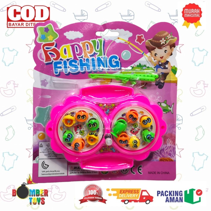 MAINAN ANAK FISHING GAME PANCINGAN MAGNET 2 KOLAM NON BATERAI PANCING