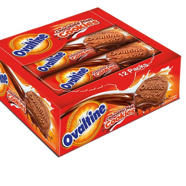 

✨ Ovaltine Chocolate Malt Cookies Biskuit Cokelat 12 x 30 gr serbuuu !