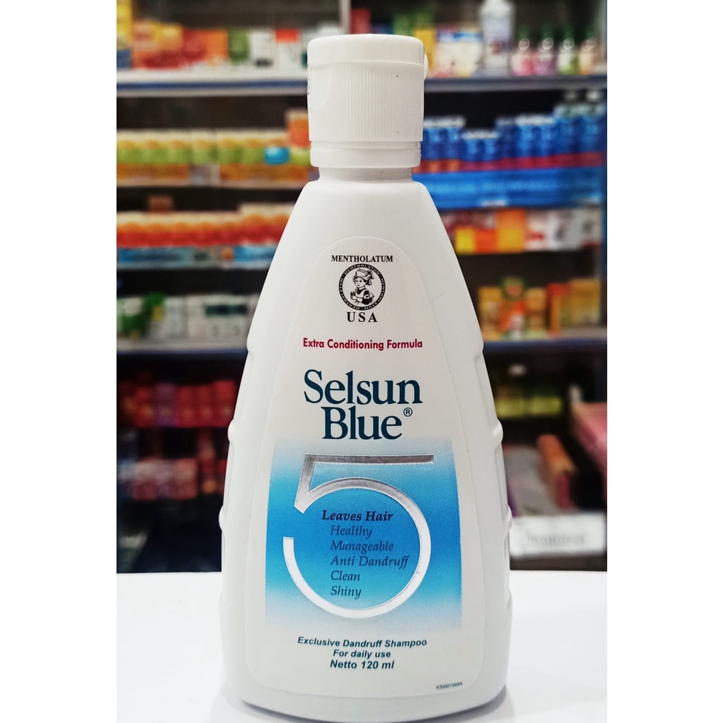 Selsun Blue 5 Shampo 120ml - Shampo Anti Ketombe dan Rambut Rontok