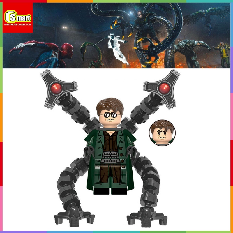 Marvel Superhero Spider-Man Avengers Alliance Active Tentacle Robotic Arm Minifigure Dr. Mainan Minifigure Gurita