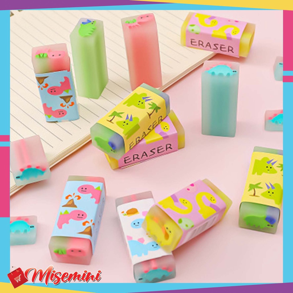

Ⓜ️ Ⓜ️️ Penghapus Pensil Motif Cartoon Little Dinosaur Eraser Learning