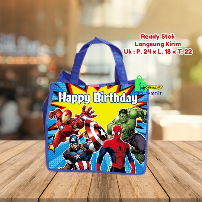 

Tas Ultah/Goodie Bag Anak Muat Bento Avenger - Siap Kirim
