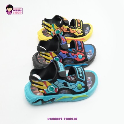 littlekiddoss SH2223N Sepatu Sendal Gunung Anak Sandal Robot Wings Anak Laki-Laki Transformer Import