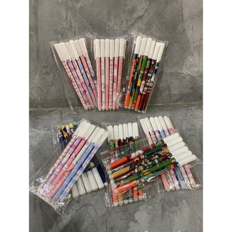 

Pulpen Tinta hitam ajaib bisa di hapus per 12pcs