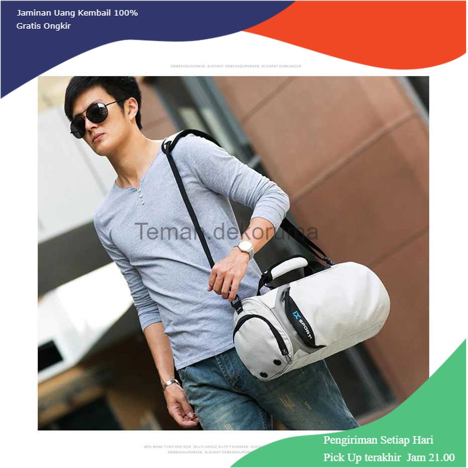 TD - TRV INOXTO Tas Jinjing Selempang Duffel Gym Fashion Travel Bag - 8036A