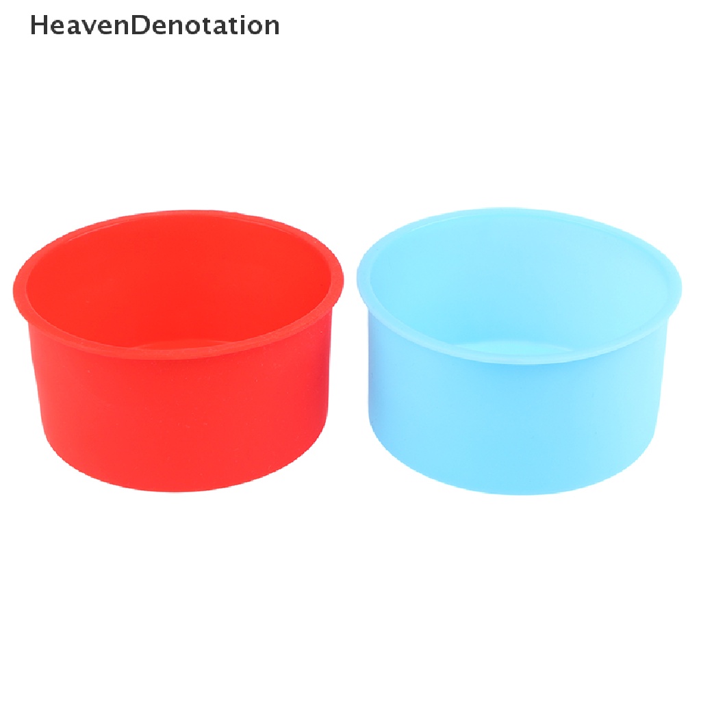 [HeavenDenotation] 1pc Cetakan Kue Mini Silikon 4inch Loyang Bulat DIY Non-Stick Baking Mold HDV