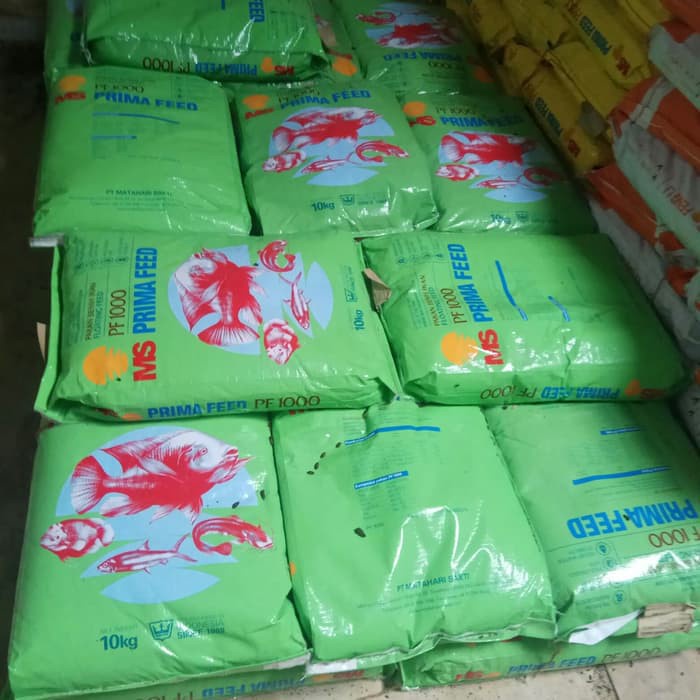 Ready Pelet Pf1000 500 Gram Pakan Makanan Anakan Benih Burayak Ikan Lele Nila Gurame Hias Cupang
