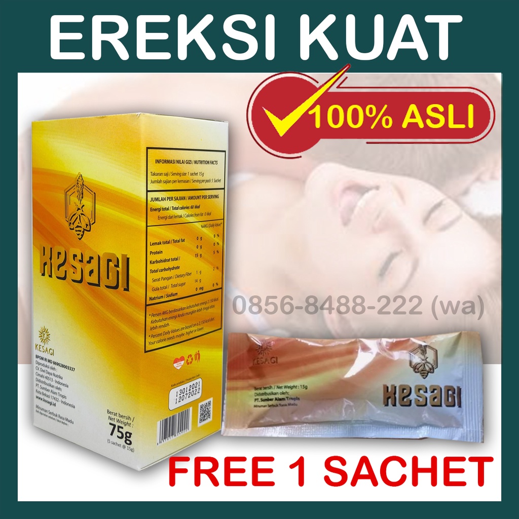 [GRATIS ONGKIR] KESAGI ASLI ORI ORIGINAL OFFICIAL SACHET SUPLEMEN MADU HERBAL OBAT JAMU TAHAN LAMA KUAT PRIA OLES