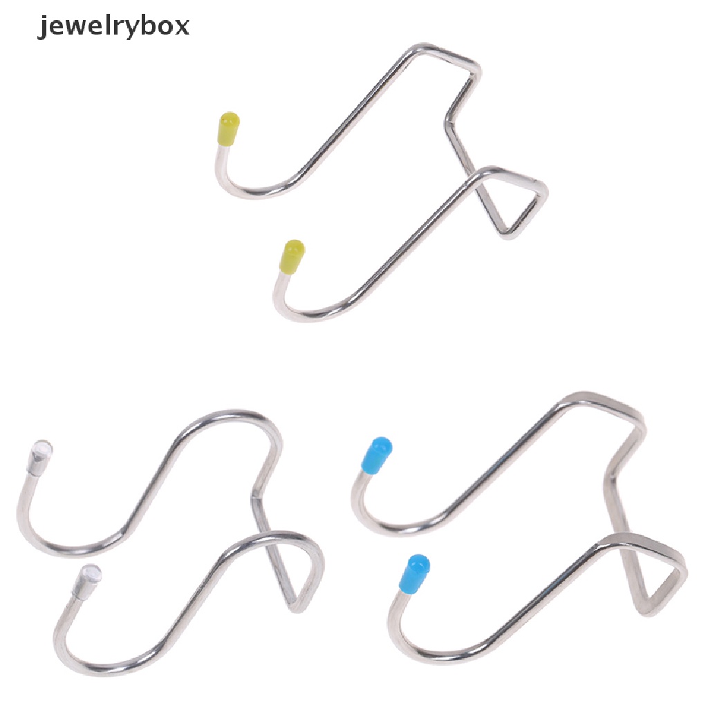 [jewelrybox] Kait Penyimpanan Bentuk S Ganda Bahan Stainless Steel Untuk Kamar Mandi Dapur Dinding Organizer Butik