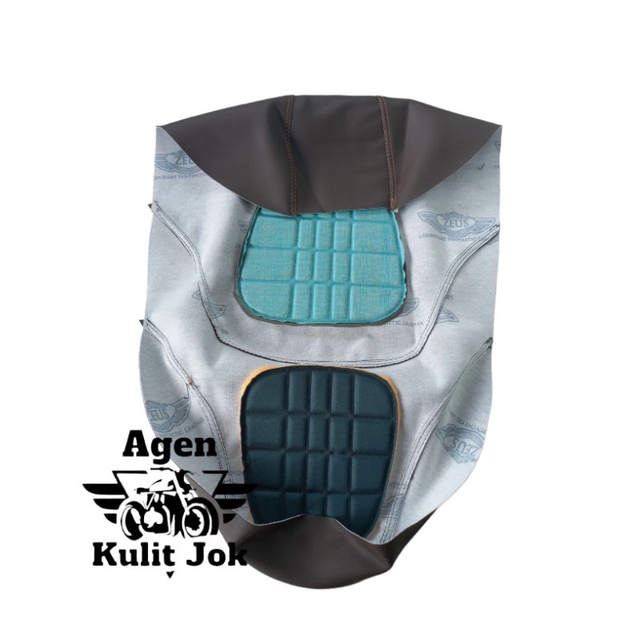 Kulit jok/cover jok/sarung jok CUSTOM KOTAK TAHU untuk Nmax, Pcx, Vario, Scoopy