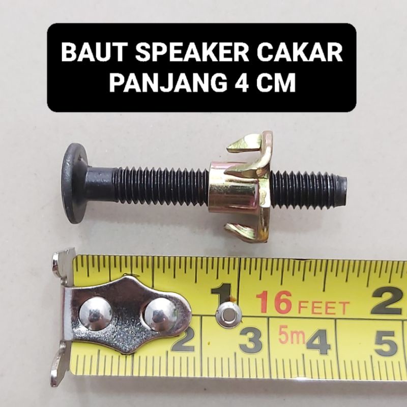 (PER BIJI) Baut Speaker Cakar 4 Cm Panjang