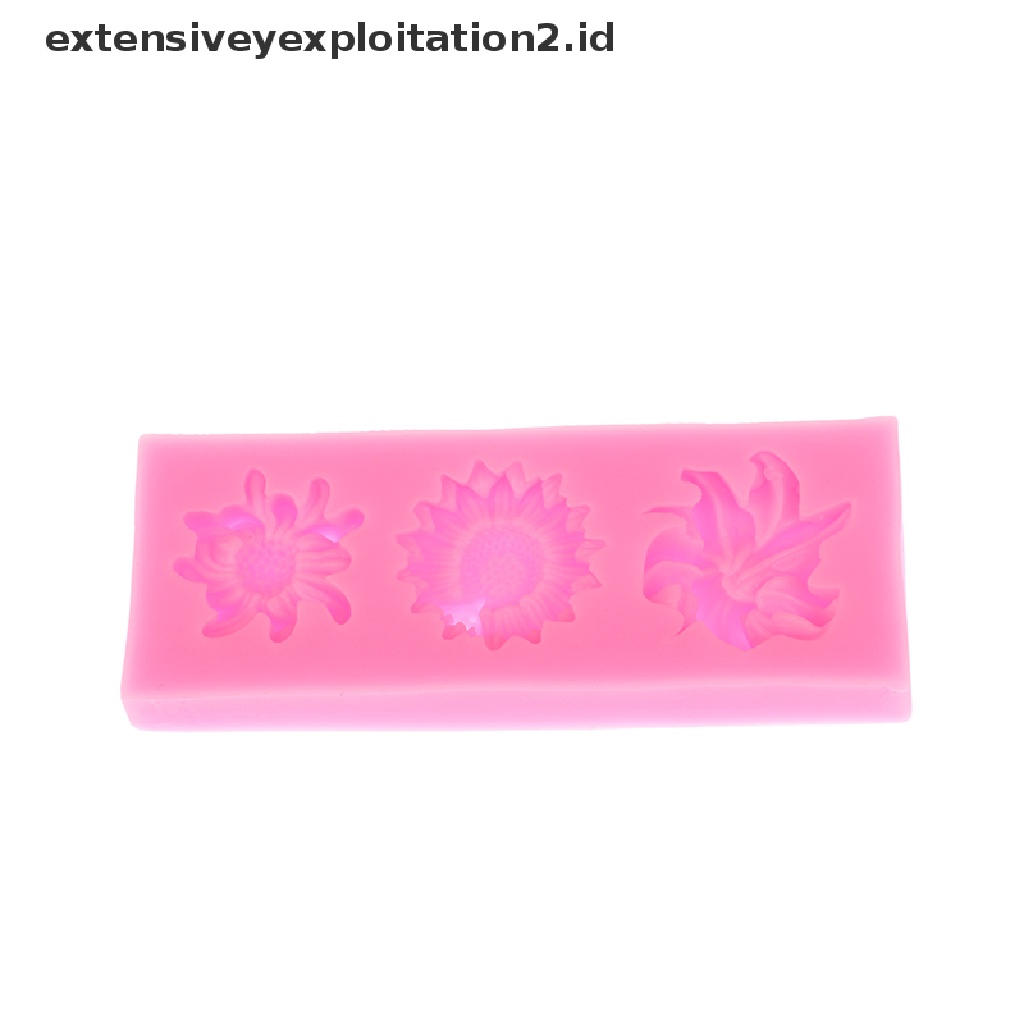 {NEW} Cetakan Silikon Sugarcraft Bunga Daisy Camellia Mini DIY Baking Fondant Mold.