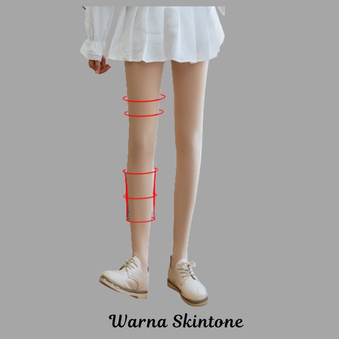 [TERBARU] Stocking Celana Wanita Tebal 480D stoking Pantyhose Musim Dingin - Skin Tone