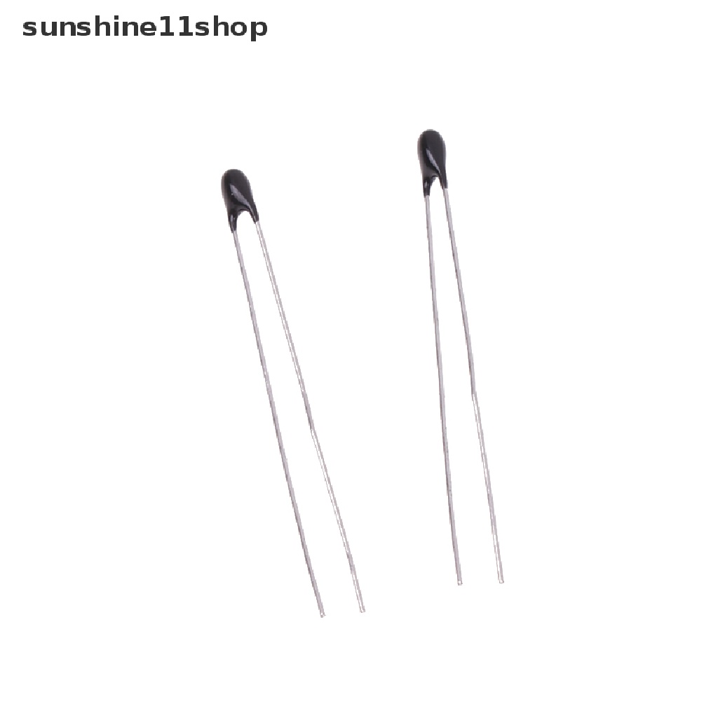 Sho 10Pcs Thermistor B3435 NTC-MF52-103F 10K Ohm 1% Sensor Suhu Thermal Resistor NTC Thermistor N