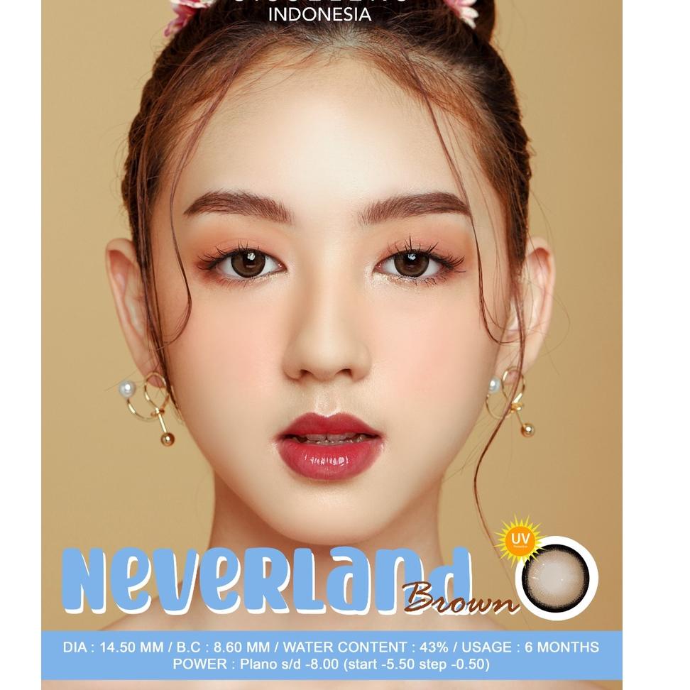 PALING DIMINATI SISSE LENS Softlens NEVERLAND BROWN Normal s/d minus -500