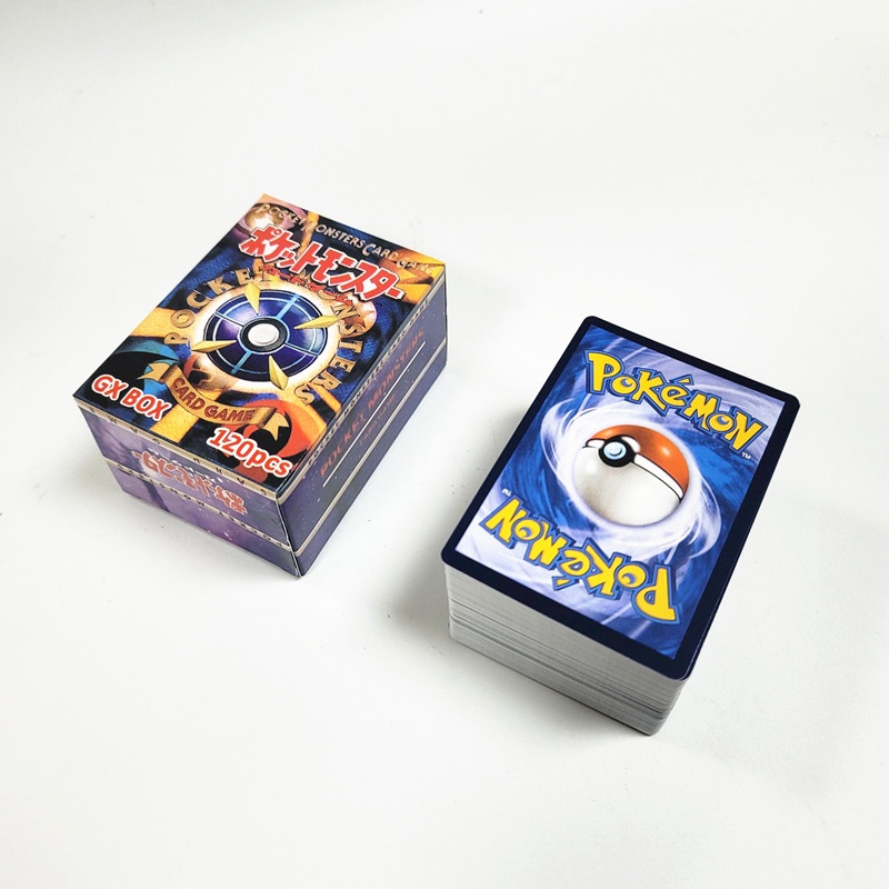 2023baru 120Pcs/Box Kartu Bersinar Pokemon Inggris GX Mega Trainer Card Game Mainan Battle Booster Collection Hadiah Untuk Anak-Anak Dewasa