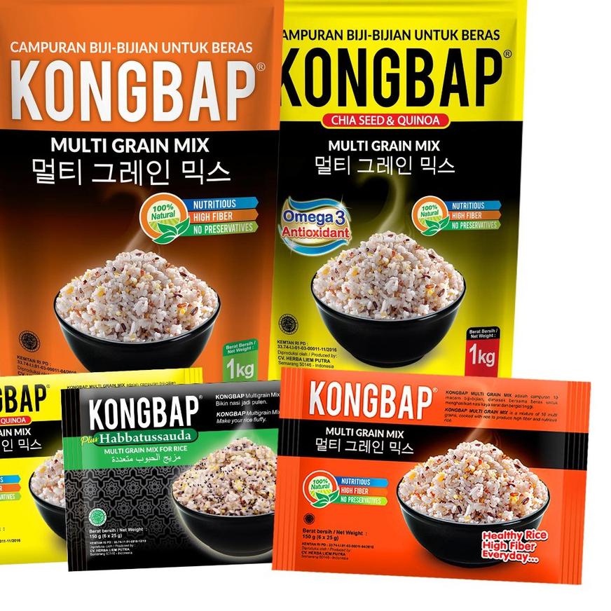 

➲ Kongbap Multigrain Mix Beras Organik 1 Kg Natural Super Food ☂