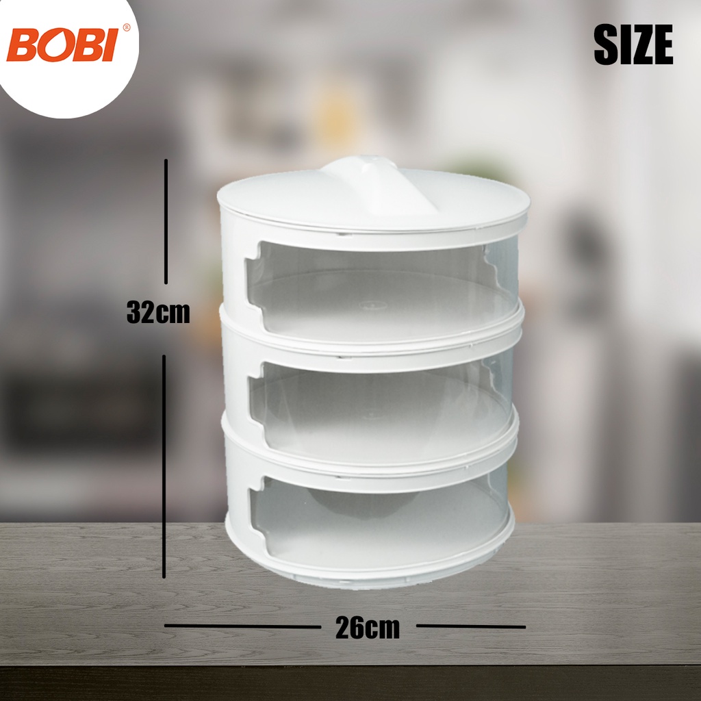 Rak Susun Makanan Tebaru (B) - Tempat Display Penyimpanan Makanan - Food Container Display (B)