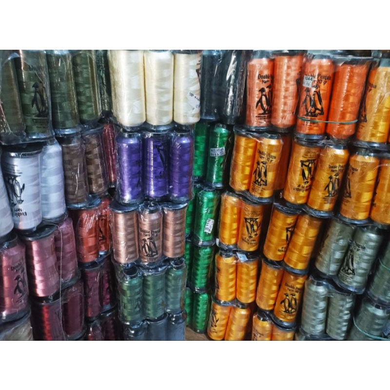 Benang bordir rayon double penguin