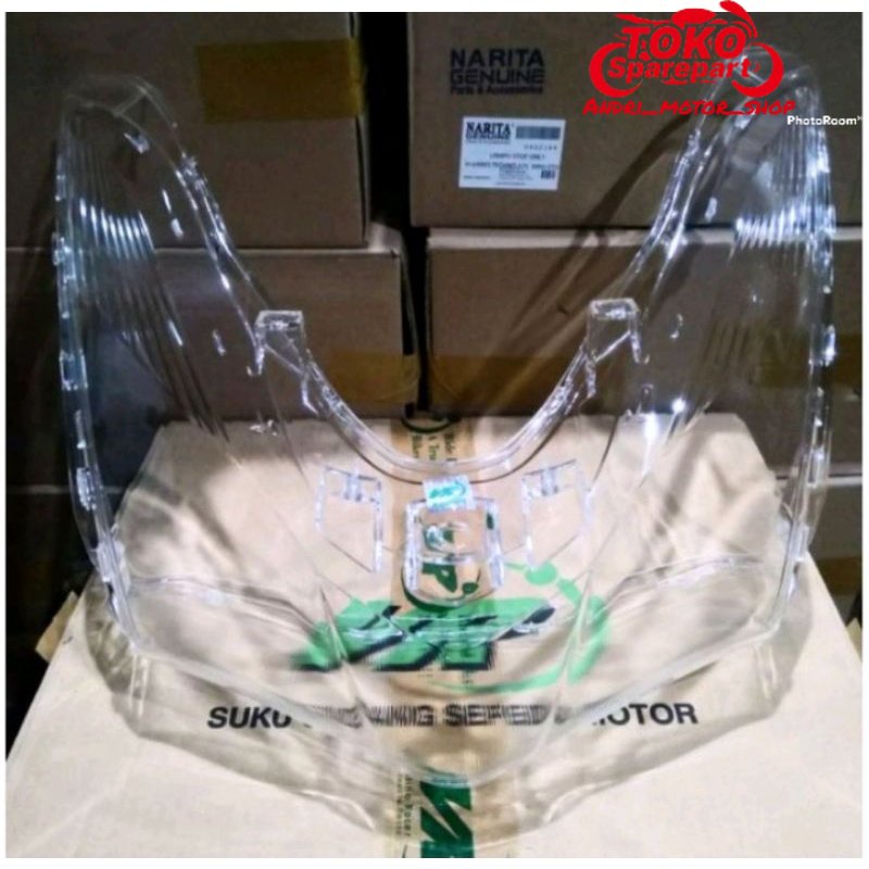 Mika Reflektor Lampu Depan Motor Lexy Tutup kaca depan bening LEXI 100% baru